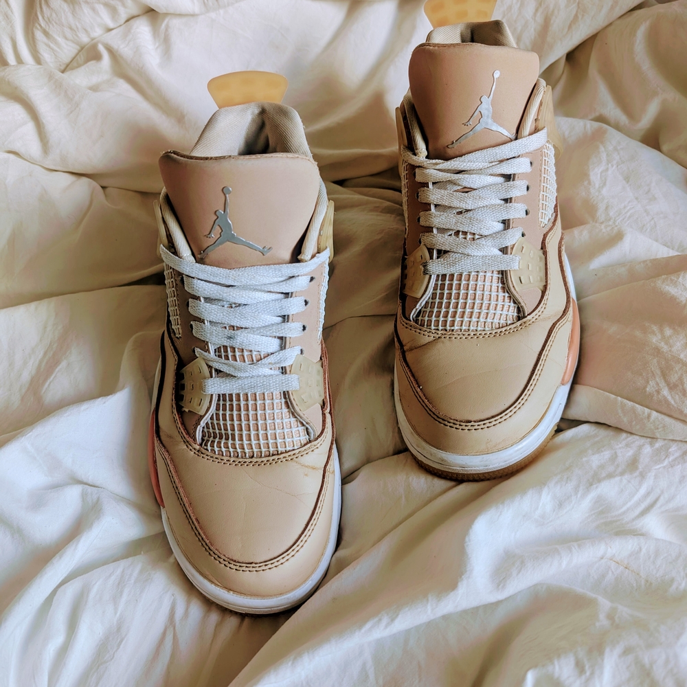 Nike Beige Sneakers with White Accents